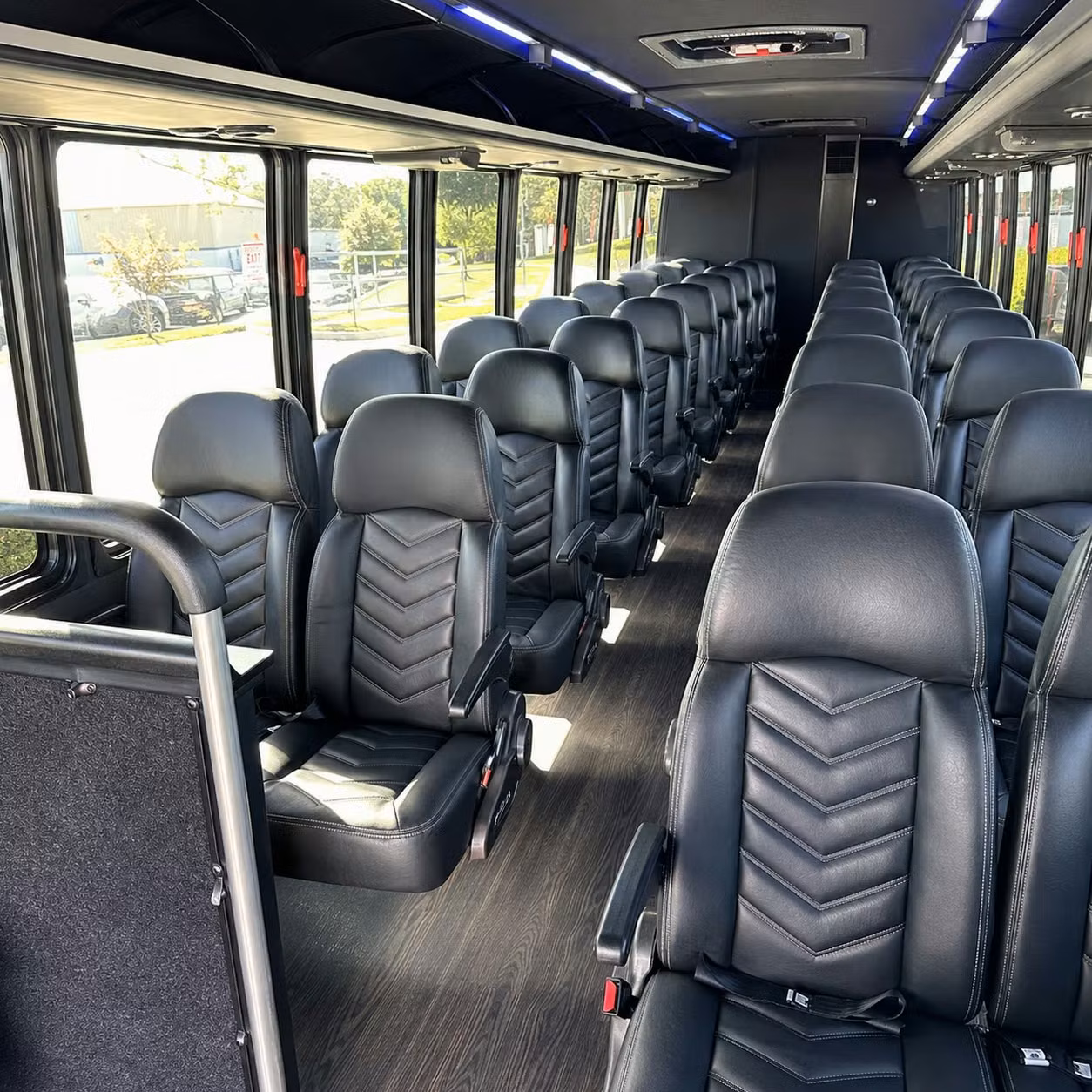 28 passenger minibus interior