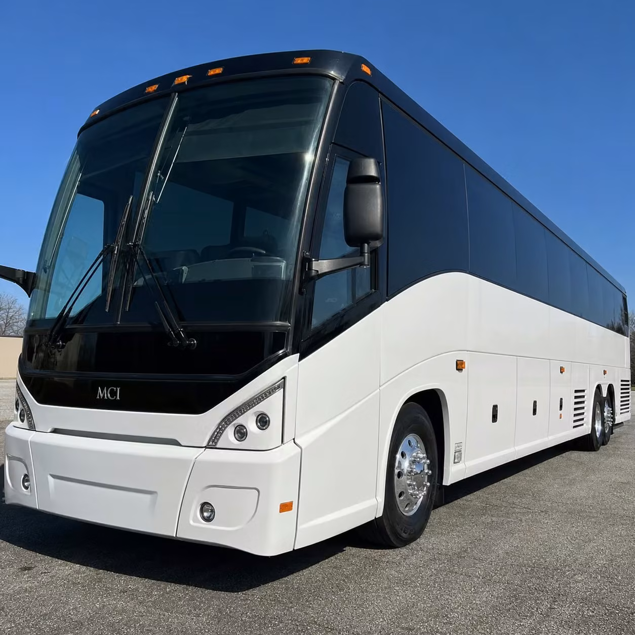 west new york 56 passenger charter bus rental